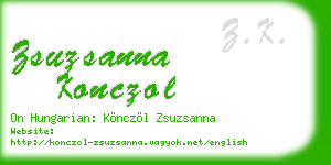 zsuzsanna konczol business card